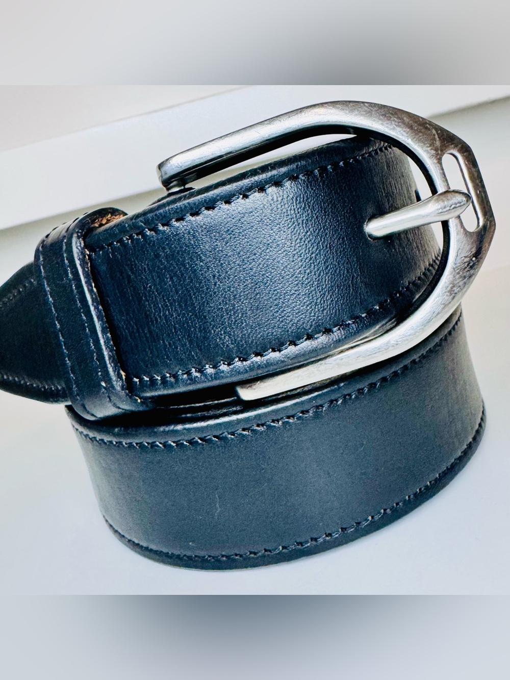 Tory Leather English Bridle Black Belt Size 30 • Made in USA • Hunter Classic